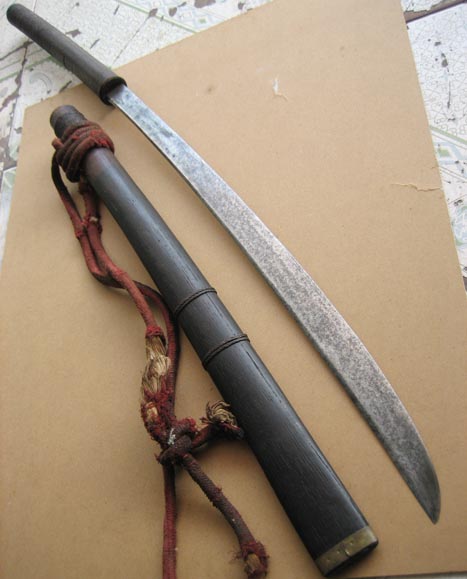 傣族武术刀图片